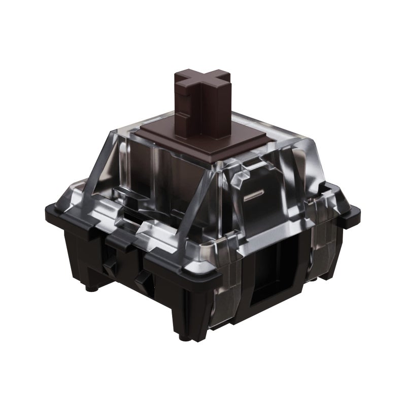 Gateron KS-15 Optical Switches for MX Mechanical Gaming Keyboard | 55g Force | Tactile| Clear Top RGB Switches for Backlit Keyboard | (65 PCS, Brown) - Image 1